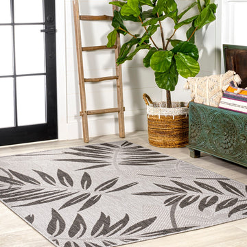 Havana Tropical Palm Leaf Indoor/outdoor Area Rug